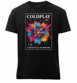 Мужская премиум футболка Coldplay Head full of dreams Мужская премиум футболка Coldplay Head full of dreams