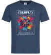 Чоловіча футболка Coldplay Head full of dreams Темно-синій фото