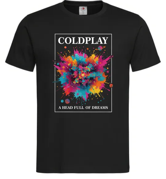 Чоловіча футболка Coldplay Head full of dreams Чорний фото
