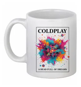 Чашка керамическая Coldplay Head full of dreams Белый фото