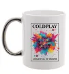 Чашка з кольоровою ручкою Coldplay Head full of dreams Срібло фото