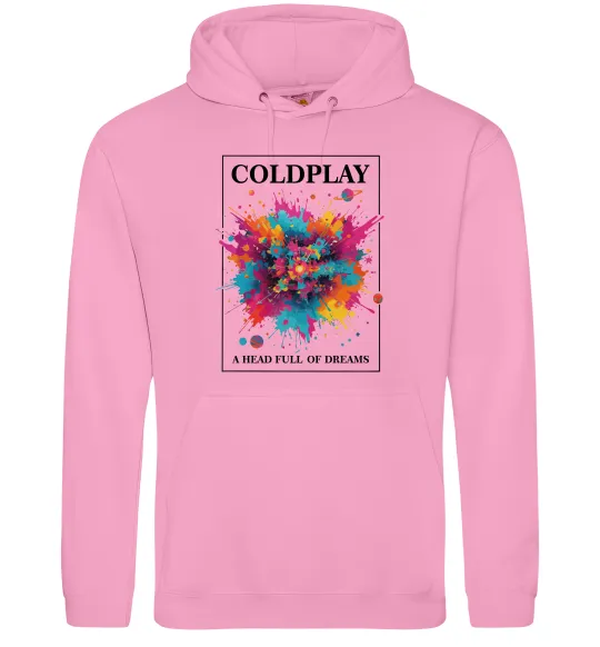 Женская толстовка (худи) Coldplay Head full of dreams Розовый фото