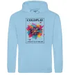 Женская толстовка (худи) Coldplay Head full of dreams Голубой фото
