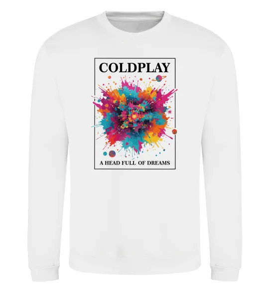Свитшот Coldplay Head full of dreams Белый фото
