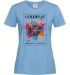 Жіноча футболка Coldplay Head full of dreams Блакитний фото