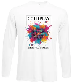 Лонгслив Coldplay logo Белый фото Лонгслив Coldplay logo Белый фото