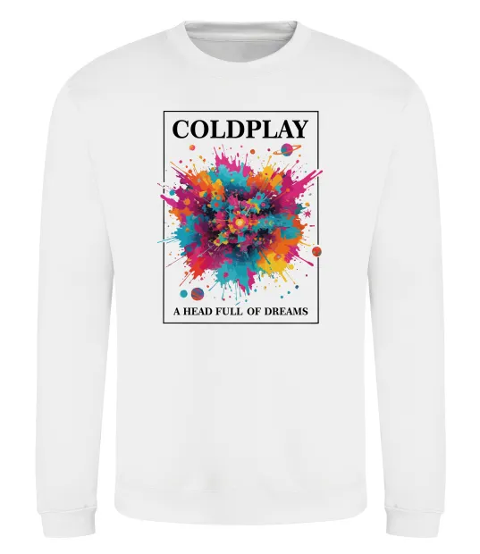 Світшот Coldplay Head full of dreams Білий фото