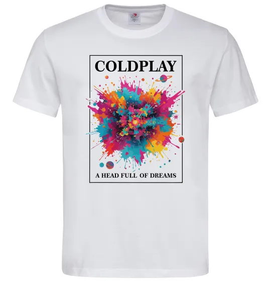 Чоловіча футболка Coldplay Head full of dreams Білий фото