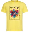 Чоловіча футболка Coldplay Head full of dreams Лимонний фото