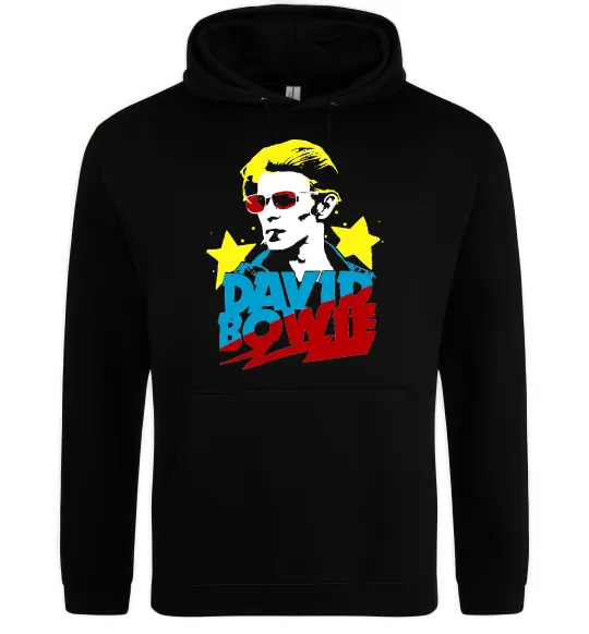 Мужская толстовка (худи) Bowie David Черный фото