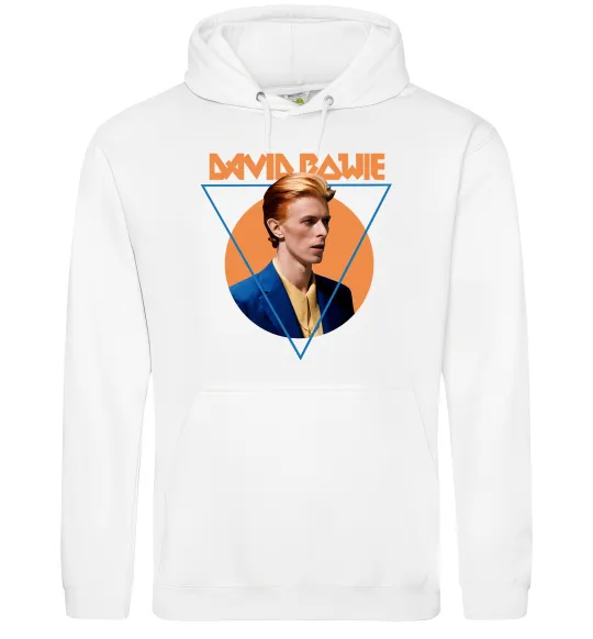 Мужская толстовка (худи) David Bowie photo Белый фото