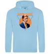 Чоловіча толстовка (худі) David Bowie photo Блакитний фото