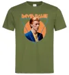 Мужская футболка David Bowie photo Оливковый Мужская футболка David Bowie photo Оливковый фото