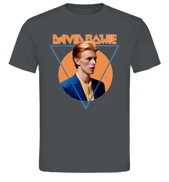 Мужская футболка David Bowie photo Графит фото