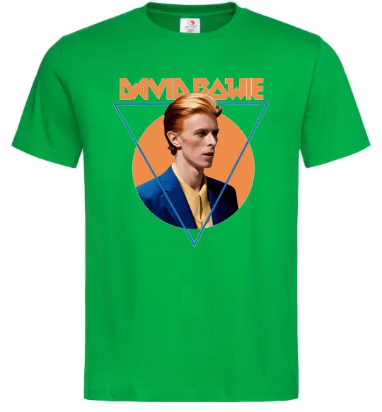 Мужская футболка David Bowie photo Зеленый фото
