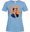 Женская футболка David Bowie photo Голубой Женская футболка David Bowie photo Голубой фото