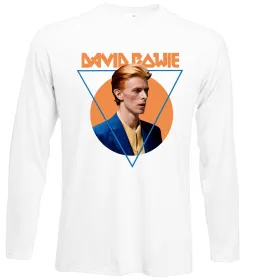 Лонгслів David Bowie photo Білий фото