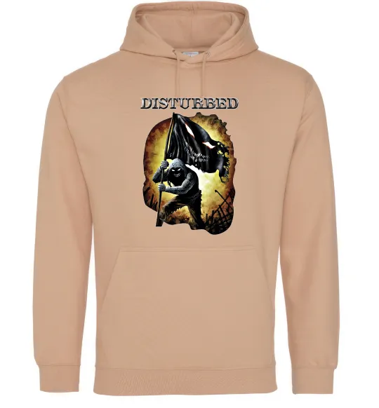 Мужская толстовка (худи) Disturbed Песочный фото