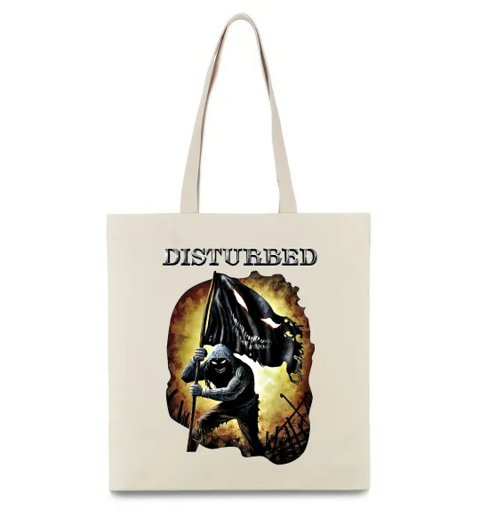Эко-сумка Disturbed Бежевый фото