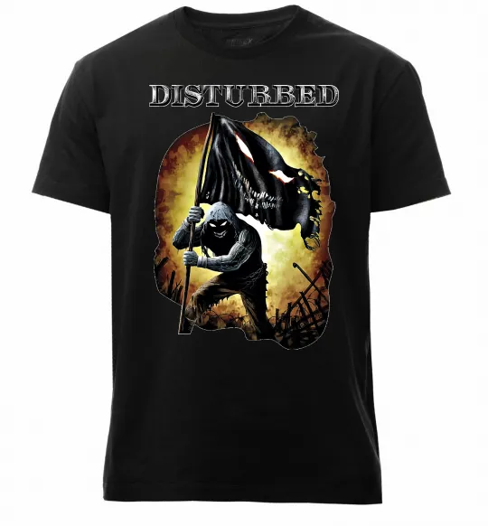 Мужская премиум футболка Disturbed Черный фото