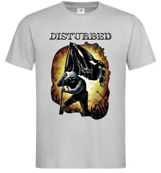 Мужская футболка Disturbed Серый фото