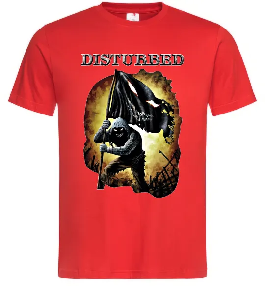 Мужская футболка Disturbed Красный фото