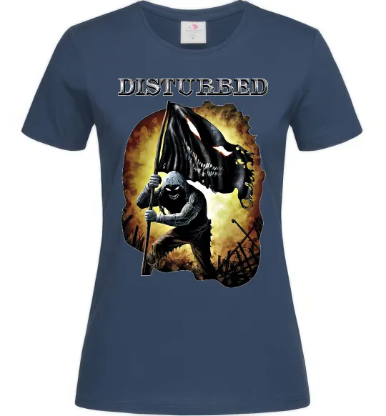 Женская футболка Disturbed Темно-синий фото