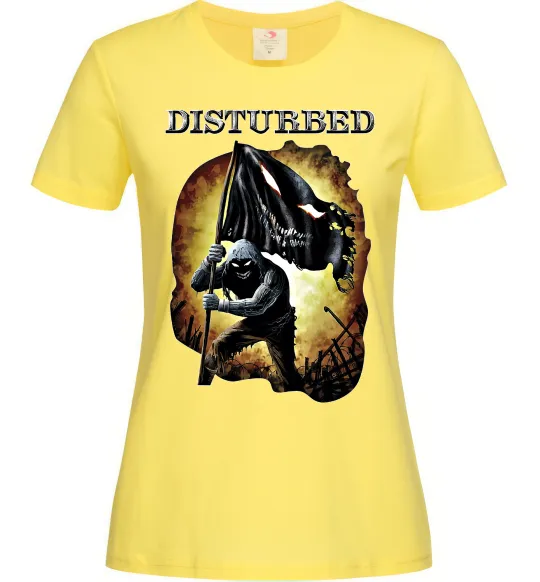 Женская футболка Disturbed Лимонный фото