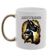 Чашка с цветной ручкой Disturbed Золото Чашка с цветной ручкой Disturbed Золото фото