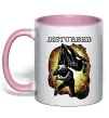 Чашка с цветной ручкой Disturbed Нежно розовый Чашка с цветной ручкой Disturbed Нежно розовый фото