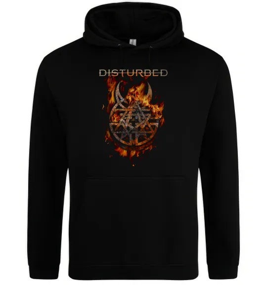 Мужская толстовка (худи) Disturbed amulet Черный фото