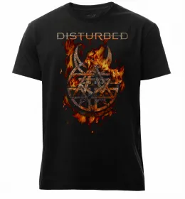 Мужская премиум футболка Disturbed Черный фото Мужская премиум футболка Disturbed Черный фото
