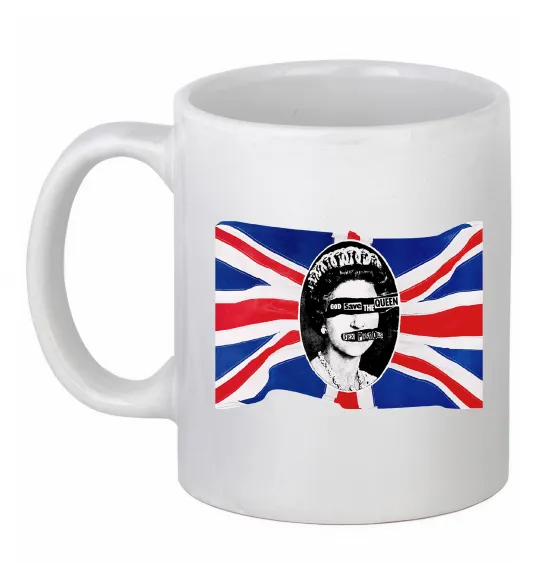 Чашка керамическая Sex Pistols God save the queen Белый фото