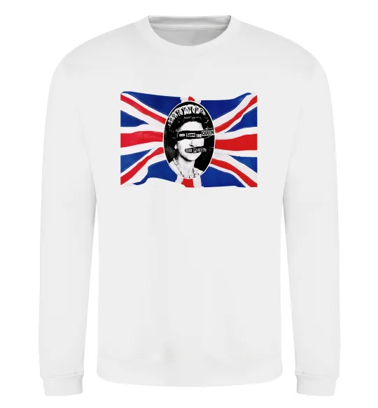 Свитшот Sex Pistols God save the queen Белый фото