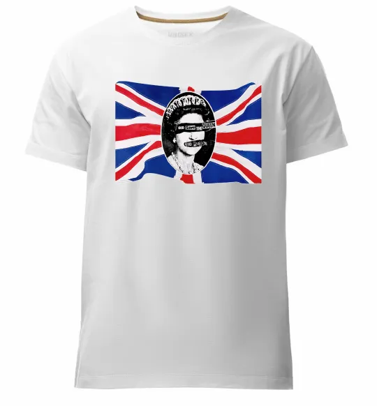 Чоловіча преміум футболка Sex Pistols God save the queen Білий фото