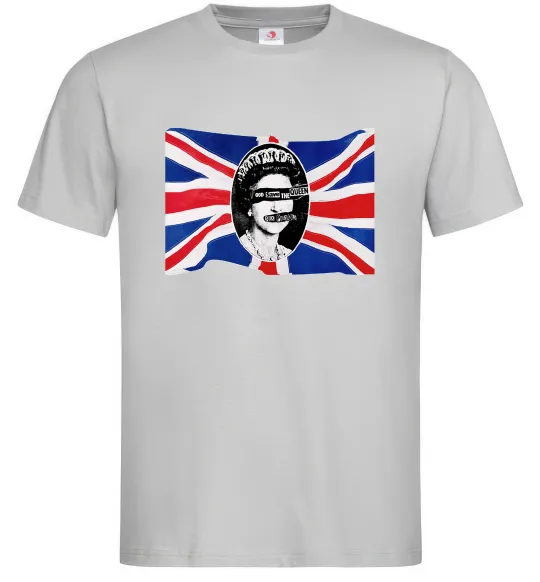 Чоловіча футболка Sex Pistols God save the queen Сірий фото
