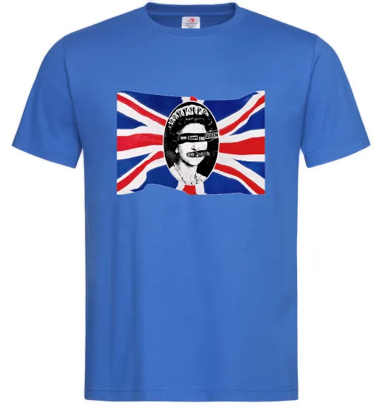 Чоловіча футболка Sex Pistols God save the queen Яскраво-синій фото