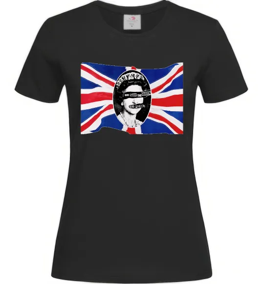 Жіноча футболка Sex Pistols God save the queen Чорний фото