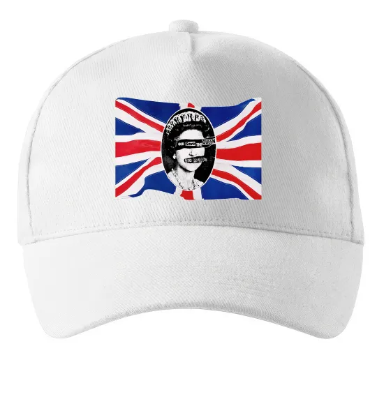 Кепка Sex Pistols God save the queen Білий фото