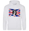 Мужская толстовка (худи) Sex Pistols God save the queen Серый меланж фото
