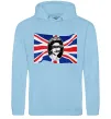Чоловіча толстовка (худі) Sex Pistols God save the queen Блакитний фото