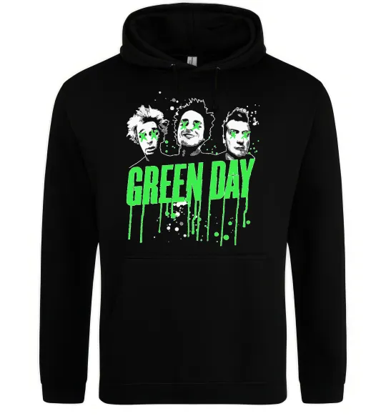 Женская толстовка (худи) Green Day band Черный фото
