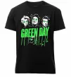 Мужская премиум футболка Green Day band Черный фото