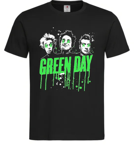 Мужская футболка Green Day band Черный фото