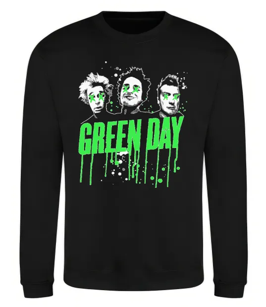 Свитшот Green Day band Черный фото