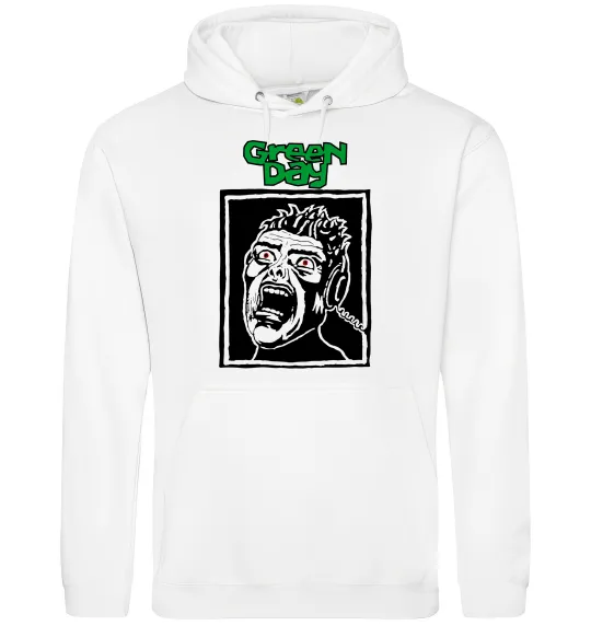 Женская толстовка (худи) Green Day Scream Белый фото