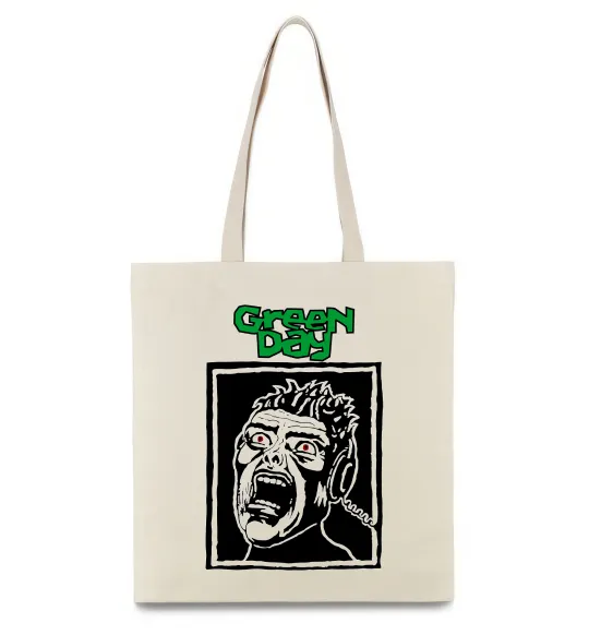 Эко-сумка Green Day Scream Бежевый фото