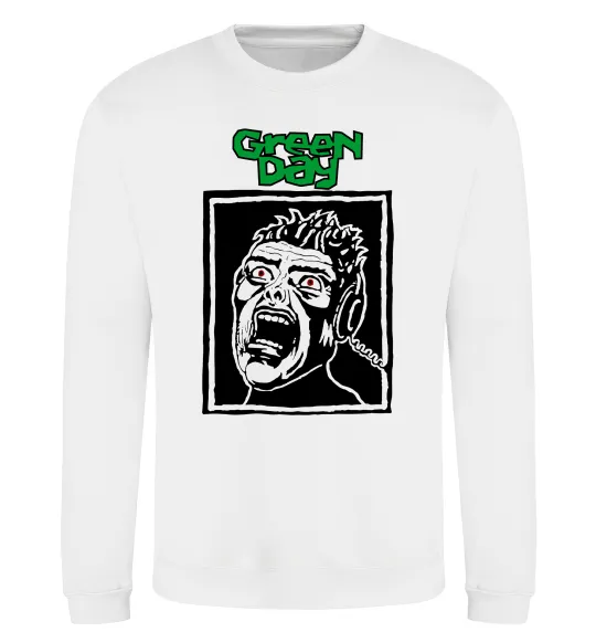 Свитшот Green Day Scream Белый фото