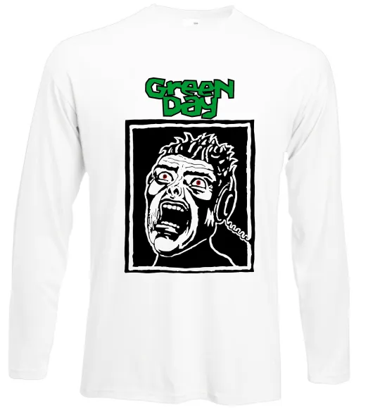 Лонгслив Green Day Scream Белый фото