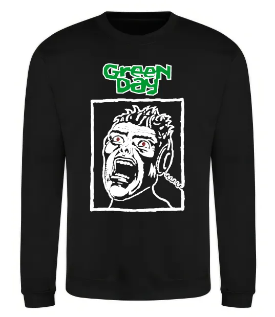 Свитшот Green Day Scream Черный фото